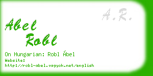 abel robl business card